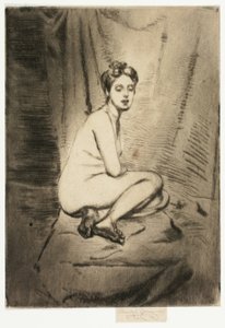 Figura di donna accovacciata da Theodore Roussel