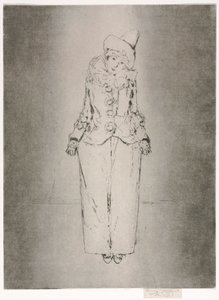 Pierrot in Piedi, Ritratto di Lady A. C. da Theodore Roussel