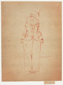 Pierrot in piedi, Ritratto della Signora A. C. da Theodore Roussel
