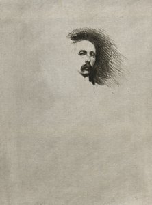 Ritratto di Basil Gotto (Versione in bianco e nero) da Theodore Roussel