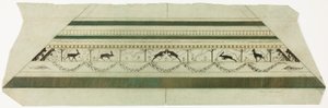 Cornice a motivo di cervo e fiori (sezione inferiore della cornice) da Theodore Roussel