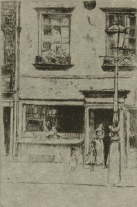 La piccola pescheria, Chelsea Embankment da Theodore Roussel