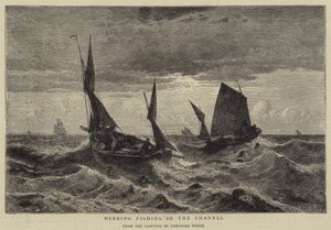 Pesca delle aringhe nel canale da Theodore Weber