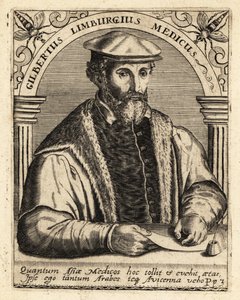 Gilbert Fusch di Limburg, medico olandese, 1504-1567 da Theodore de Bry