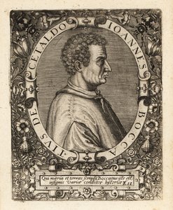 Giovanni Boccaccio, scrittore italiano da Theodore de Bry