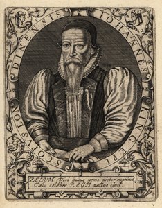 John King, morto nel 1621, Vescovo di Londra da Theodore de Bry