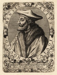 Paolo Giovio, medico italiano da Theodore de Bry