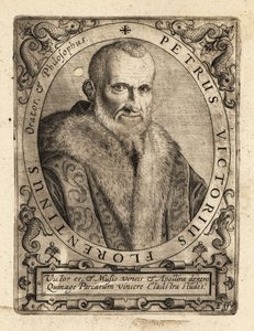 Piero Vettori, scrittore italiano da Theodore de Bry