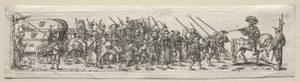 Soldati in marcia da Theodore de Bry