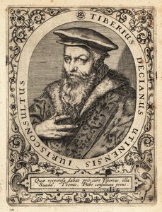 Tiberio Deciani, giurista italiano da Theodore de Bry