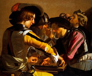 I giocatori di backgammon da Theodore van called Dirk Baburen