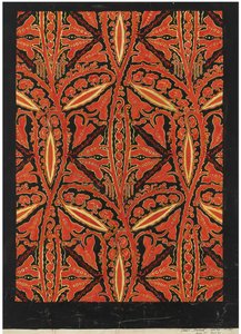 Design di carta da parati da Theodorus (1866 1951) Nieuwenhuis