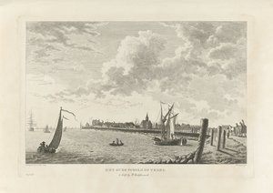 Veduta di Oudeschild su Texel da Theodorus de Roode