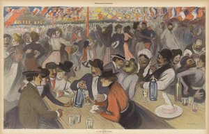 Celebrazioni del giorno della Bastiglia da Theophile Alexandre (after) Steinlen
