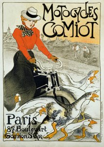 Poster pubblicitario per motociclette Comiot da Théophile Alexandre Steinlen