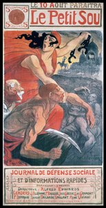Copertina Art Nouveau di Steinlen, per una rivista francese 
