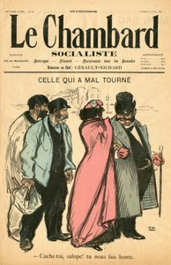 Copertina di Le Chambard socialiste, numero 28, Satirico a Colori da Théophile Alexandre Steinlen