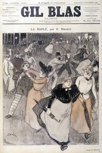 Disegno di Steinlen in Gil Blas, 6/12/1891. da Théophile Alexandre Steinlen