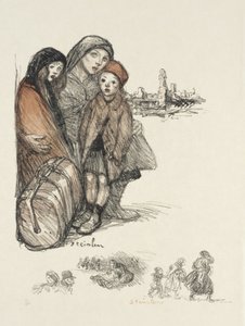 Rifugiati da Théophile Alexandre Steinlen