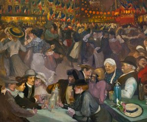 Il ballo del giorno della Bastiglia (14 luglio) - Alexandre Theophile Steinlen (1859-1923) - dettaglio di 