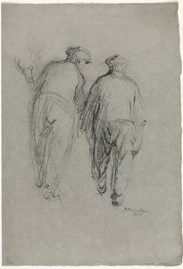Due uomini al lavoro, vista posteriore da Théophile Alexandre Steinlen