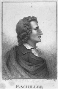 Friedrich Schiller (1759-1805) inciso da Massol (d.1831) (incisione)