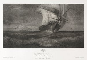 La nave fantasma, o Sulle onde da Theophile Narcisse Chauvel