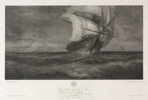 La nave fantasma, o sulle onde da Theophile Narcisse Chauvel