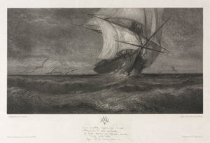La Nave Fantasma, o Sulle Onde, 1872 da Theophile Narcisse Chauvel