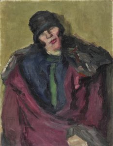 Damenporträt von Theophrastos Triantaphyllidis