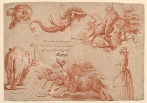 Pagina del titolo, da "IXe Cahier de Fragment" da Therèse Éléonore Lingée