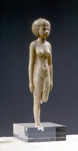 Statuetta di una donna nuda da Third Intermediate Period Egyptian