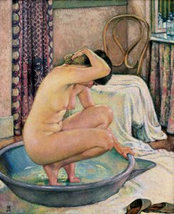 Nudo in una bacinella