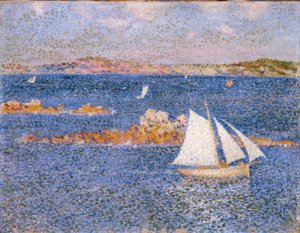 Vicino alle rocce di Per-Kiridec da Théo van Rysselberghe