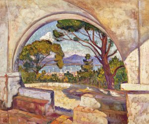 Saint Tropez, vista della Cappella St, c.1920