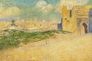 La Porta di Mansur a Meknes, Marocco da Théo van Rysselberghe