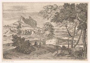 Paesaggio arcadico con figure e conigli
Suite de Paysages (titolo della serie) da Théodore