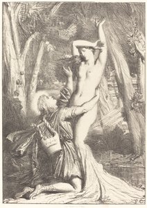 Apollo e Dafne da Théodore Chassériau
