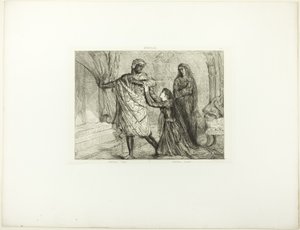 Via!, tavola 7 (atto 3, scena 4) da Otello da Théodore Chassériau