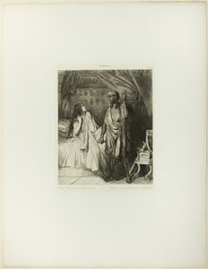 Hai pregato stanotte, Desdemona, piatto dodici di Otello da Théodore Chassériau