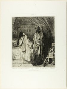 Hai pregato stanotte, Desdemona, piatto dodici di Otello da Théodore Chassériau