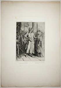 Onesto Iago, la mia Desdemona devo lasciarla a te, quarto piatto da Otello da Théodore Chassériau