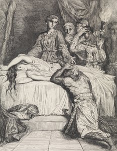 Oh! Oh! Oh!: tavola 14 da Otello Atto 5, Scena 2, inciso 1844, ristampato 1900 da Théodore Chassériau