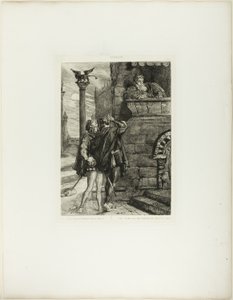 Owake! Che cosa! Brabantio! tavola 1 (atto 1, scena 1) da Otello da Théodore Chassériau