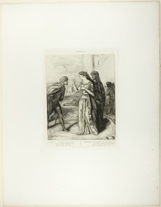 Quindi sii allegro Cassio, tavola 6 (atto 3, scena 3) da Otello da Théodore Chassériau