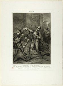 Villain, Thou Diest, tavola dieci da Otello da Théodore Chassériau