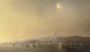 Combattimento navale a Cartagena il 3 settembre 1643 di Théodore Gudin nel 1844
