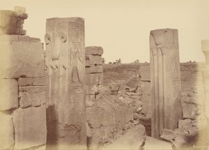 Karnak, colonne di loto di Thotmes III da Théodule Devéria