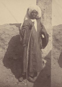 [Ritratto di un giovane nordafricano in piedi contro un pilastro]. da Théodule Devéria