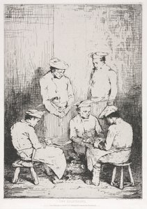 I pelatori di patate da Auguste Theodule Ribot